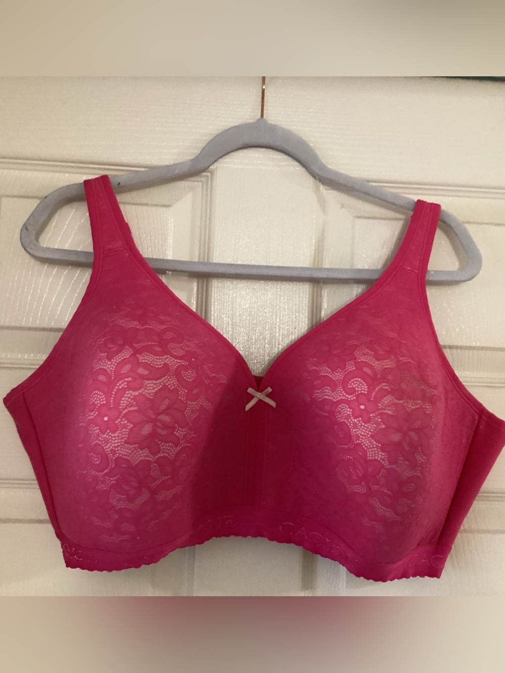 Cacique Full-Figure Wirefree Bra 44DDD Fushia